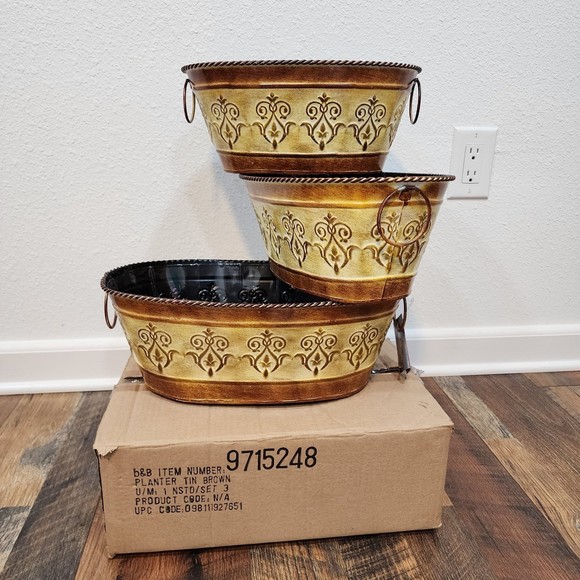 NESTED PLANTERS SET OF 3 - Picture 10 of 10